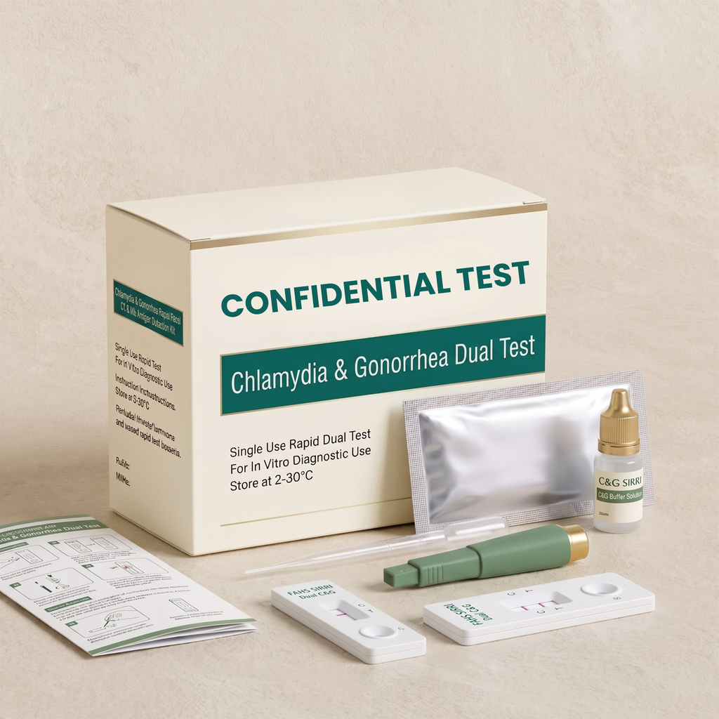 [en] Dual-pathogen rapid screening kit with items
